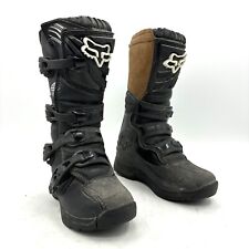Fox Comp 3 Motocross Boots Black Brown Youth Size 5 for sale  Shipping to South Africa