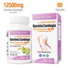 Garcinia Cambogia 25X extracto 60% HCA 90 unidades quemador de grasa ultra control de peso segunda mano  Embacar hacia Argentina