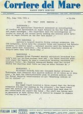 Servicio de noticias de servicio de radio vintage (RCA), Corriere del Mare, 3 páginas, 1963.  W8, usado segunda mano  Embacar hacia Argentina