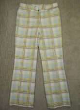 Pantalones de golf vintage LEE para hombre 34x30 pantalones blancos a cuadros discoteca pantalones hechos en EE. UU. años 70 segunda mano  Embacar hacia Argentina