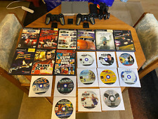 Sony PlayStation 2 PS2 Silver Slim Console 20 Games Lot Bundle Controllers WORKS, used for sale  Shipping to South Africa