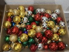Lote/10 adornos navideños vintage de bolas de vidrio. Tamaño y color varían.  Ver descripción. segunda mano  Embacar hacia Argentina