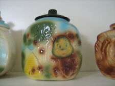 American Bisque Cookie Jar Flasher-Eye Bear and Beehive, used for sale  Bellport