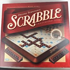 Scrabble Deluxe Turntable Edition Game 2001 Parker Brothers COMPLETE na sprzedaż  Wysyłka do Poland