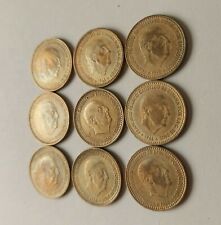 Usado, P&P - Lote de 9 monedas de 1 peseta de 1966, todos los años segunda mano  Molina de Segura