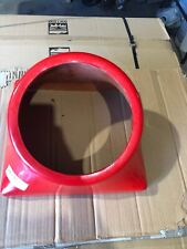 SCRATCHED/DENTED Single 10 fiberglass speaker box FACEPLATE MDF RED F110-71 for sale  Shipping to South Africa
