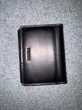 Usado, Carteira de bolso masculina fina de couro preto fóssil porta-cartões comprar usado  Enviando para Brazil
