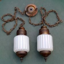 2 mid mod hanging swag lamps for sale  Bessemer City