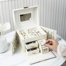Venda quente organizador de caixa de joias gaveta PU caixas de joias brinco de veludo colar comprar usado  Enviando para Brazil