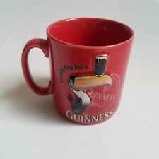 Guinness mug red for sale  PLYMOUTH