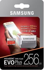 Cartão de memória flash SAMSUNG EVO Plus 256GB microSD micro SDXC C10 com adaptador SD comprar usado  Enviando para Brazil