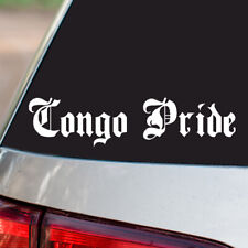Used, Congo Pride Vinyl Sticker Country Pride all sizes chrome and regular colors for sale  Shipping to South Africa