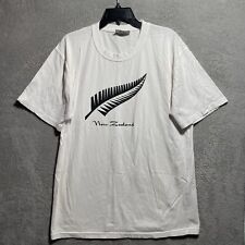 Camisa Campeones del Mundo Nueva Zelanda Destino Blanca Gráficos Cuello Redondo, usado segunda mano  Embacar hacia Argentina