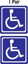 1 par (2) Símbolo de silla de ruedas para discapacitados elige calcomanía de color 2""x2"" p44 segunda mano  Embacar hacia Mexico