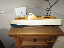 Vintage Pond Boat Cabin Cruiser Possibly Scratch Built For Restoration Untested. for sale  Shipping to South Africa