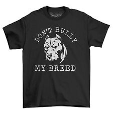 Camiseta XL Bully Dog Don't Bully My Breed 100% algodão preta estampa personalizada comprar usado  Enviando para Brazil