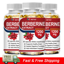 3 BOTTLES BERBERINE 1200mg HIGH STRENGTH FOR BLOOD SUGAR IMMUNE, 3 MONTHS SUPPLY for sale  Shipping to South Africa