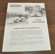 Franklin Feller Buncher Harvester Logging Tractor Specifications Brochure Prospe, used for sale  Shipping to South Africa