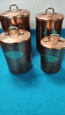Copper canisters lids for sale  Herald