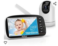 Usado, Monitor de bebê 5" 720P HD tela dividida 30 horas duração da bateria controle remoto de áudio comprar usado  Enviando para Brazil