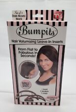 Bumpits 3 Hair Volumising Lifters. 1 small/med/lrg Dark Brown Hair.  With Comb., used for sale  Shipping to South Africa