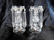 mantle lusters pair crystal for sale  Fairfield
