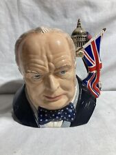 Royal Doulton D 7298 Winston Churchill Toby Jug 2009 Large  for sale  Shipping to South Africa