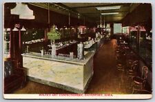 Davenport Iowa~Bolte's Art Confectionery Interior~Cafeteira~Casos de Exibição~1909 comprar usado  Enviando para Brazil