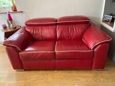 red leather sofas 2 seater for sale  UK