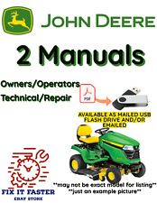 JOHN DEERE X575 LAWNMOWER GARDEN TRACTOR OWNER MANUAL SERVICE REPAIR PDF USB for sale  Shipping to South Africa