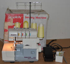 Máquina de coser Simplicity 804D Serger Easy Lock Overlock con caja segunda mano  Embacar hacia Argentina