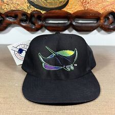 De colección años 90 Tampa Bay Devil Rays MLB Snapback Sombrero Negro Logotipo Grande (Nuevo con Etiqueta) segunda mano  Embacar hacia Mexico