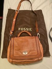 Fossil leather brown for sale  BUCKINGHAM