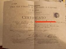 Certificato diploma conduzione usato  San Lazzaro Di Savena