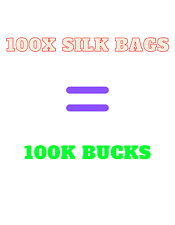 100x bolsas de seda | 100K Bucks! comprar usado  Enviando para Brazil