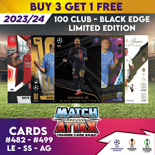 MATCH ATTAX 2023/24 2024 CHAMPIONS LEAGUE LIMITED EDITION 100 CLUB BLACK EDGE for sale  Shipping to South Africa