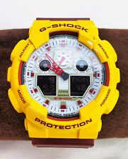 Reloj para hombre Casio G-Shock GA-100CS amarillo y marrón, usado segunda mano  Embacar hacia Argentina