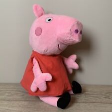 Usado, Vestido vermelho brinquedo bicho de pelúcia Peppa Pig 2003 Fiesta rosa grande 17,5" infantil comprar usado  Enviando para Brazil