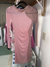Vestido Bodycon feminino médio rosa bebê com renda, usado comprar usado  Enviando para Brazil