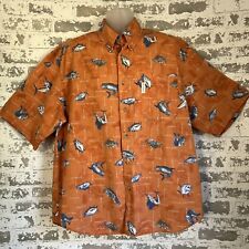 Camisa Columbia Sportswear EE. UU. Para Hombre L Pesca en Mar Profundo Naranja De Colección '04 segunda mano  Embacar hacia Argentina
