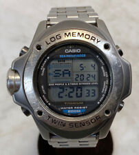 Usado, Relógio de mergulho digital CASIO Sport SEA PATHFINDER. Titânio 200M. Profundidade e térmica comprar usado  Enviando para Brazil