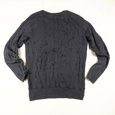 Religion thrashed black faded sweatshirt holes reverse weave Sz S 100% cotton, używany na sprzedaż  PL