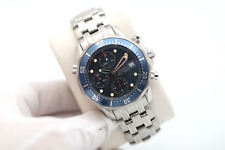 Usado, Relógio masculino Omega Seamaster 300M cronógrafo 22258000 2010 41,5 mm mostrador azul comprar usado  Enviando para Brazil