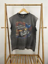 Camiseta sem mangas vintage anos 90 Harley-Davidson fogo chama gradiente sol desbotado XXL comprar usado  Enviando para Brazil