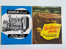 Conjuntos elétricos a diesel Caterpillar e guia de manutenção tratores tipo pista 1950’, usado comprar usado  Enviando para Brazil