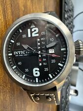 Invicta I-Force relógio de quartzo 45mm Gunmetal couro SS #22186 precisa de bateria, usado comprar usado  Enviando para Brazil