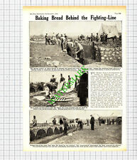 Bread Ovens World War One British Army Field Bakery Cooks WW1  - 1914 Cutting for sale  Shipping to South Africa