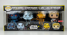 Funko Pop Star Wars Retro Vader Trooper C-3PO Luke Paquete de 4 Objetivo Exclusivo, usado segunda mano  Embacar hacia Argentina