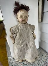 Vintage Creepy Doll Scary Child Composite Halloween Distressed Cracked Baby for sale  Shipping to South Africa