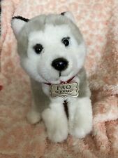 FAO Schwarz Husky Siberiano Filhote de Cachorro Bicho de Pelúcia com Logotipo Etiqueta/Botão 10", usado comprar usado  Enviando para Brazil